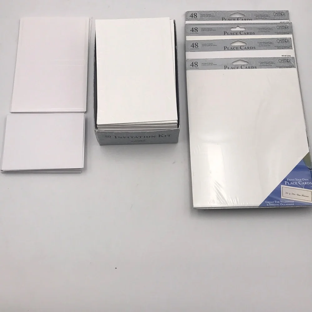 Gartner Wedding Invitations and Thank You Notes and Place Cards
